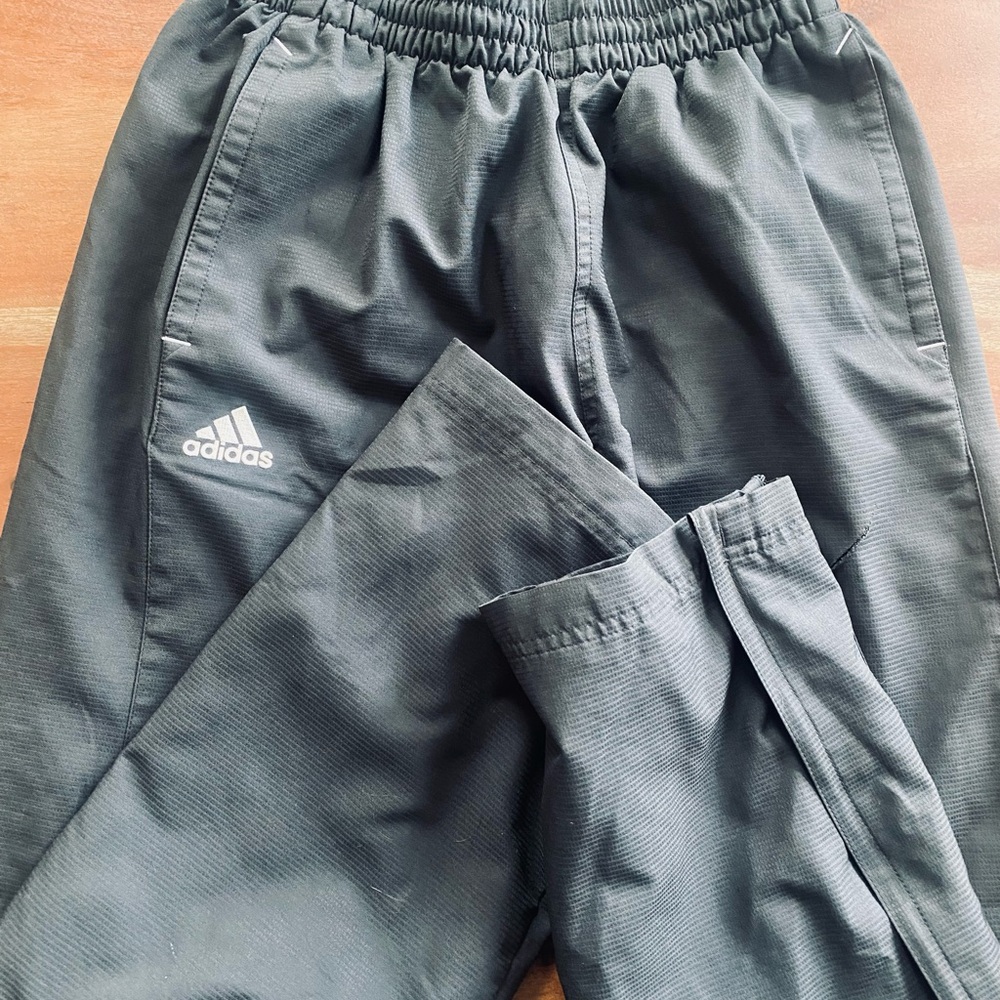 Adidas Men’s Charcoal Joggers - Medium